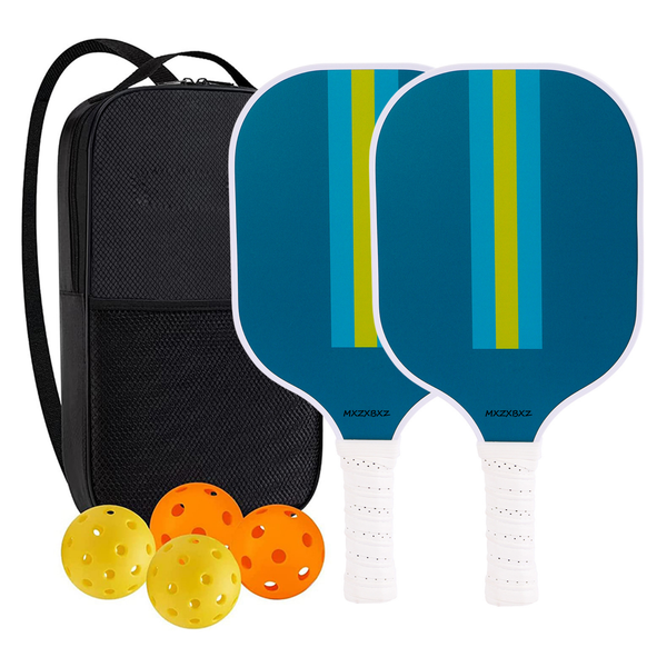 MXZXBXZ Pickleball Paddles Set Lightweight Pickleball Rackets with 4 Balls