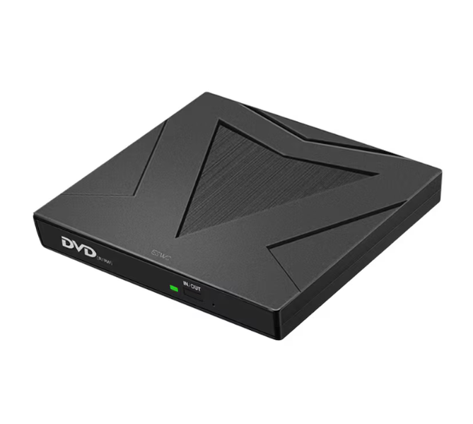 External CD/DVD Drive, USB 3.0/USB-C, Black