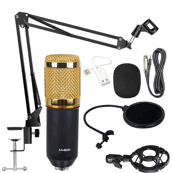 M800 Studio Condenser Microphone Kit With Sound Card-M800-WSC