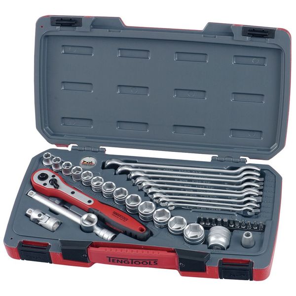 TengTools - 39PC 3/8'' Drive Socket And Spanner Tool Set - T3840