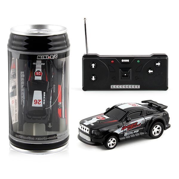 Mini Coke Can size, RC Car, Pocket Racer Toy with LED Lights - Kids Toy