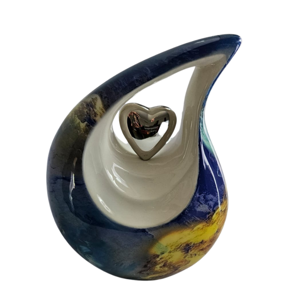 Tear Drop Aluminium Memorial Cremation Urn For Ashes