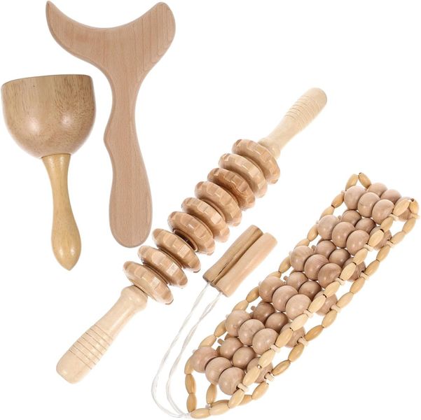 Wooden Therapeutic Massage Tools, Gua Sha Health Massage Devices