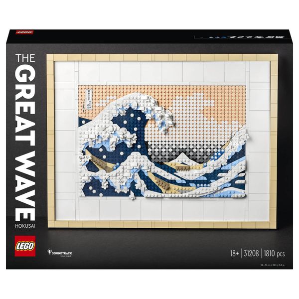 LEGO® Art Hokusai – The Great Wave 31208 Building Toy Set (1,810 Pieces)