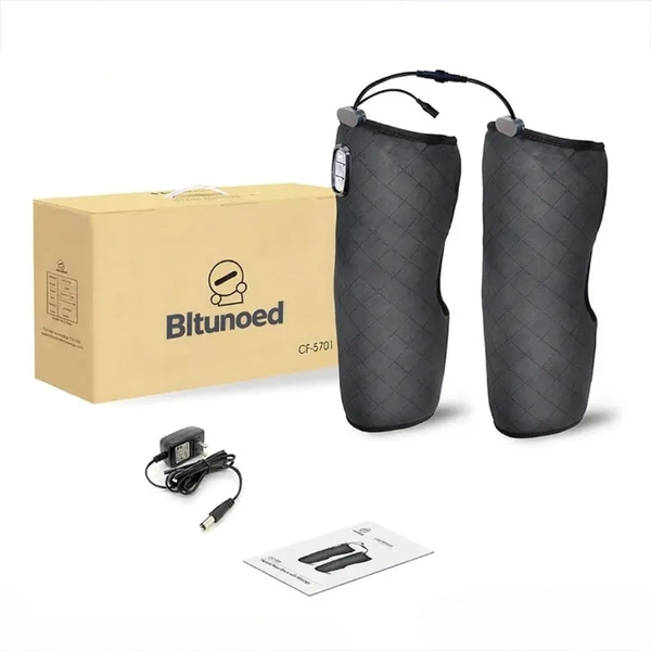 Bltunoed 2 Heat Levels Knee Leg Massage Wrap | 4 Motors Adjustable Strap