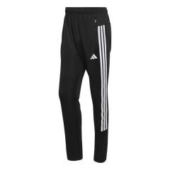 adidas Men's Workout Essentials All-Set 3-Stripes Knit Pants - Black/White
