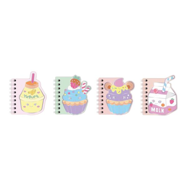 4 Set of Mixed Colours Stylish Note Books