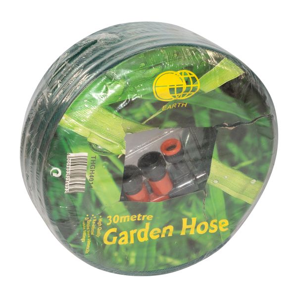 Garden Hose 20Mmx30M With Fittings - 4 Pack