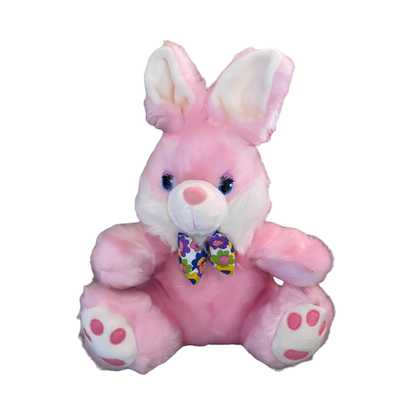 Bunny Plush Toy with Bow - Soft Stuffed Rabbit Teddy