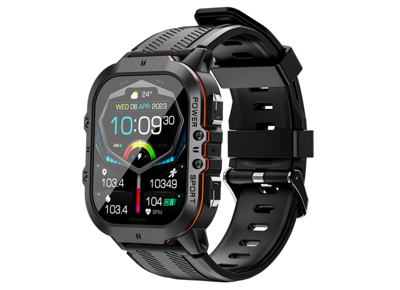 Smartwatch with Bluetooth Call, 100+ Sports Modes, Heart Rate &amp; Sleep