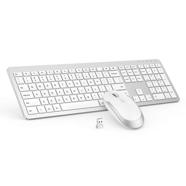 GKM520 Wireless Keyboard and Mouse Combo - White