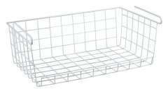 Fine Living Hanging Storage Baskets - White