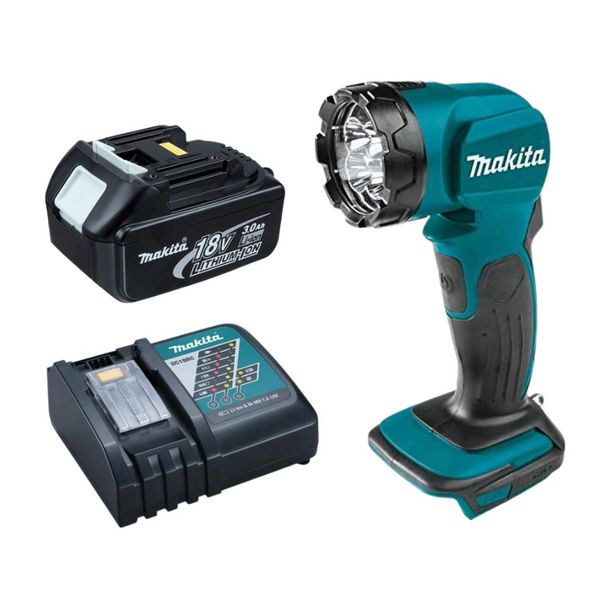 Makita - Cordless LED Flashlight 18V DML815, 3Amp Battery and Charger