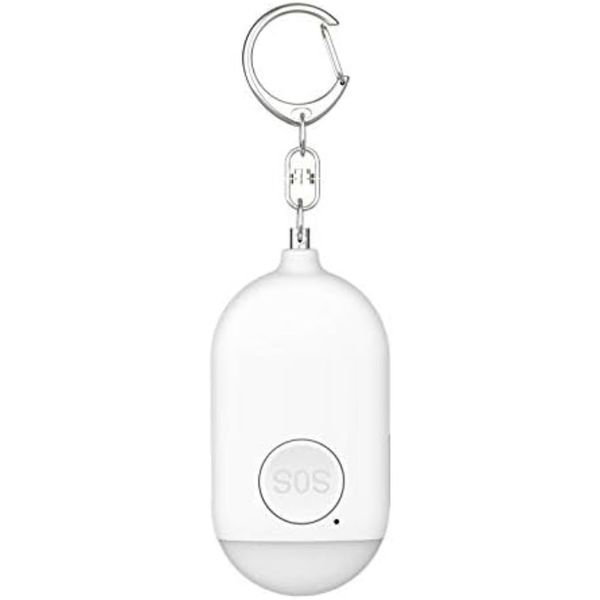 130dB Personal Safety Alarm, Type-C Rechargeable Emergency Siren With LED