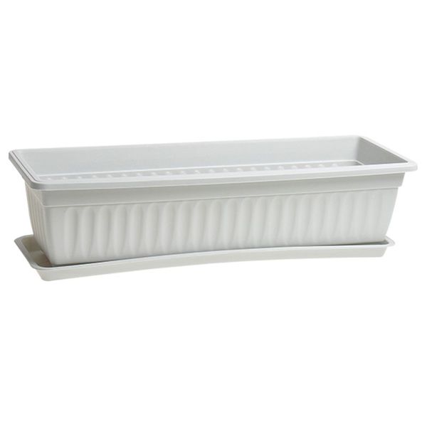 Bulk Pack x 3 Planter With Tray 59x21x14cm Plastic