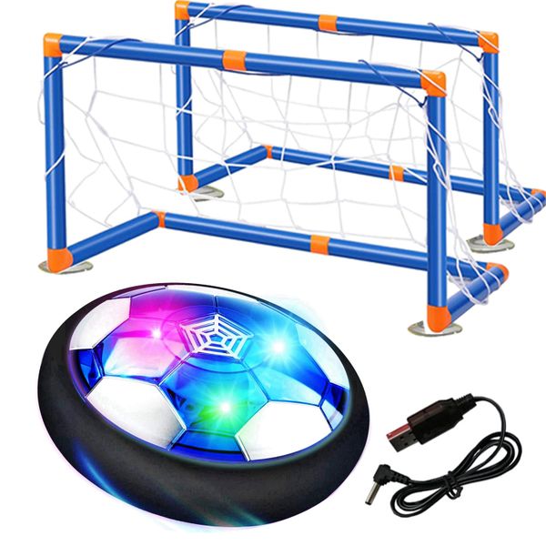 Cart In Mart LED Hover Soccer Ball with 2 Goals USB Rechargeable