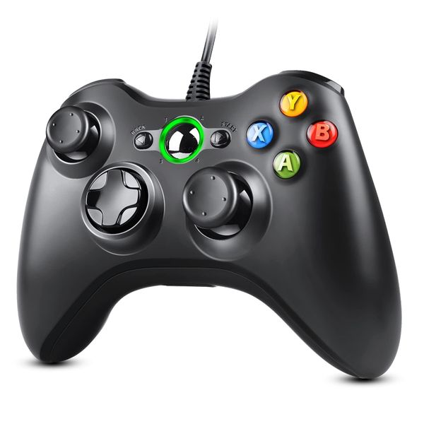 Wired Controller Gamepad Compatible with Xbox 360 Game Console and PC