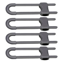 4 Pack Child Safety Cabinet Locks Baby Proof Door Drawer Locks Adjustable