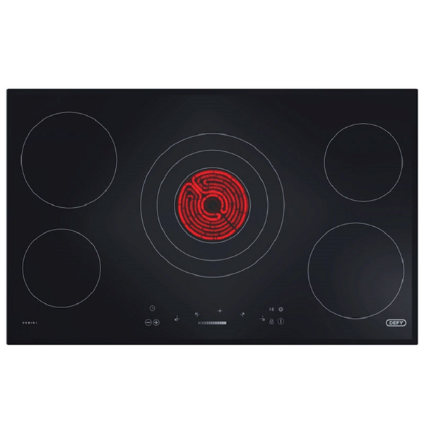 Defy DHD514 82cm Gemini Vitroceramic Hob w/Triple zone &amp; Touch controls
