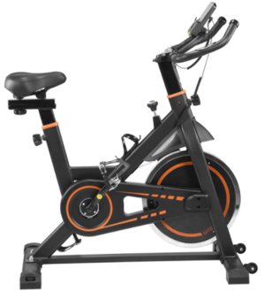 Stationary Indoor Sports Cardio Exercise Bike - Black/Orange