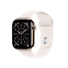 Apple Watch Series 11 GPS+Cell 42mm Rose Gold Alum Case, Lght Blsh Sprt Bnd