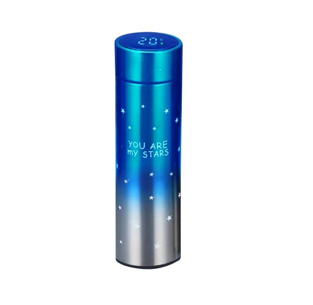 Vacuum Flask with LED Temperature Display 500ml - Red