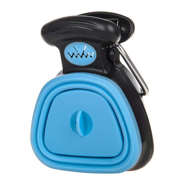 Portable Dog Poop Scoop with Waste Bag Dispenser - Yellow