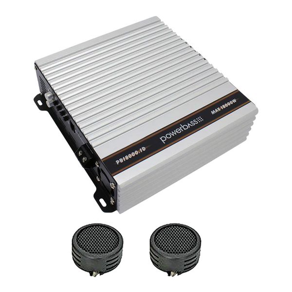 Powerbass Competition PB18000.1D 18 000W Monoblock Amplifier &amp; Evo Tweeters