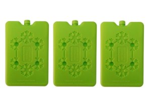 Non-Toxic Flat Easy Pack Ice Brick - Green Pack of 3