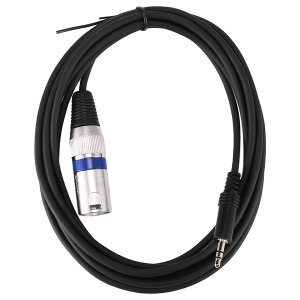 3 Meters 3.5mm Stereo Jack Plug To Pin XLR Male Cable Microphone Audio