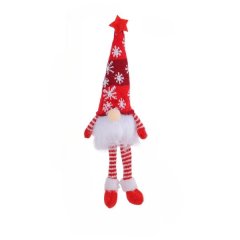 Nordic Scandinavian Red Christmas Gnome with Dangly Legs Xmas Decor 33cm