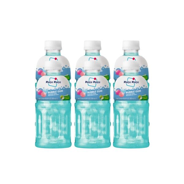 Mogu Mogu Juice Drink 320ml - 6 Pack - Bubblegum