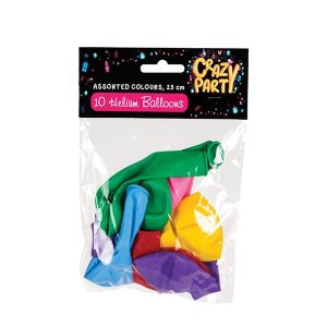 Party Balloons - Latex - Assorted Colours - 25cm - 10 Pack - Pack of 2