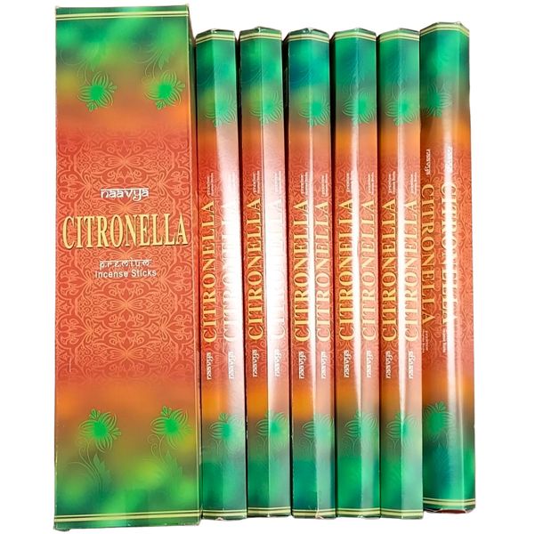 Naavya Premium Citronella Incense Sticks 16 Inch - 6 Packs 60 Sticks