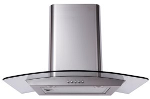 Univa 60cm Curved Glass Chimney Cooker Hood