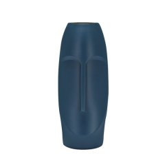 Nordic Minimalist PE Abstract Decorative Figure Head Shape Vase - Blue