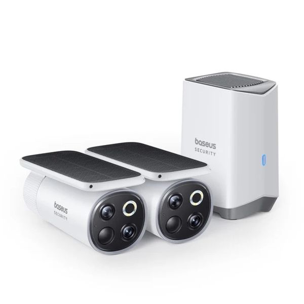 Baseus Security S1 Pro Outdoor Dual Camera 3K 2-Cam Kit - White