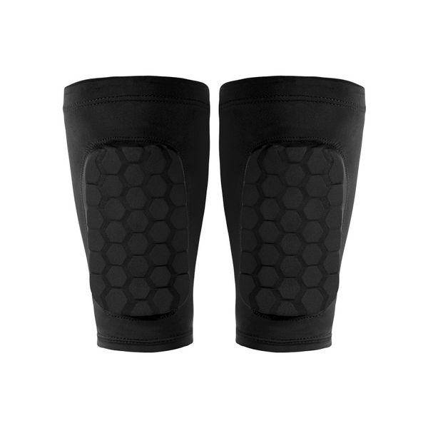 Lightweight Football Shin Guards With Honeycomb Design - Size: Medium