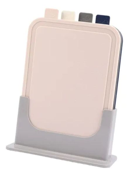 Multi-Color Cutting Board Set with Stand