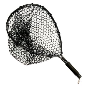 Kingfisher Fishing Rubber Mesh Landing Net With Scale