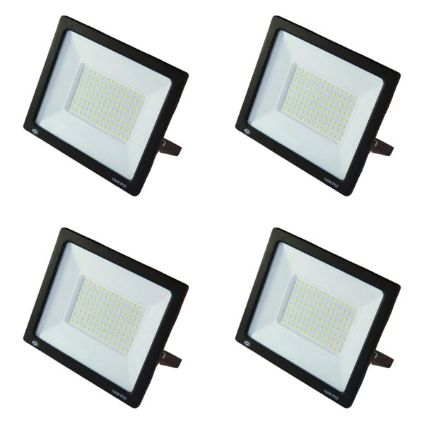 100W Eco Floodlight Pack of 4 | Energy Saving | Super Bright