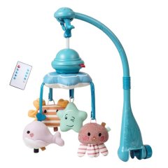 Ocean-Themed Baby Mobile with Remote - White Noise, Lights &amp; Rotation