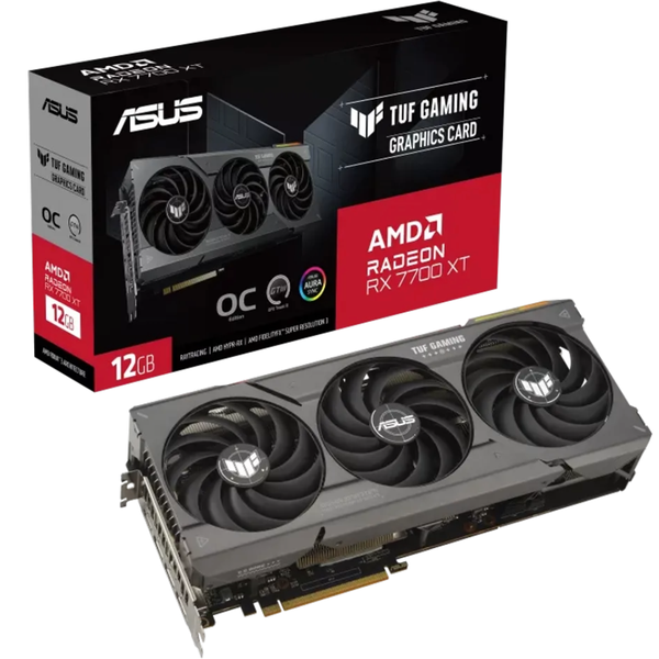 ASUS TUF Gaming Radeon RX 7700 XT OC 12 GB GDDR6 PCIe GPU Graphics Card PC