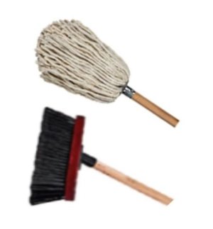 Deluxe Mop &amp; Broom 2-in-1 Cleaning Set
