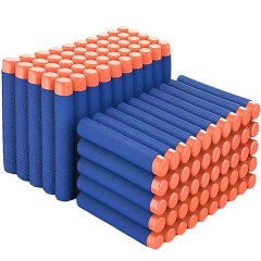 100 Piece Foam Bullets Nerf Replacement Refill for Nerf Toy Guns
