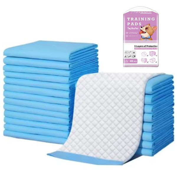 TopikaPet - M/L-Super Absorbent Puppy Training Pads, Leak-Proof, Quick-Dry