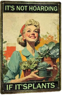 Plant Garden Sign - 20x30cm