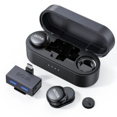 Boya BOYALINK 3-02 Button-Sized 2.4Ghz Wireless Microphone System with Case