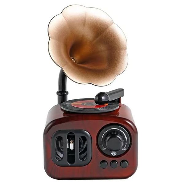Home Decor Retro Vintage Phonograph Style Classical Music Box (17 cm)