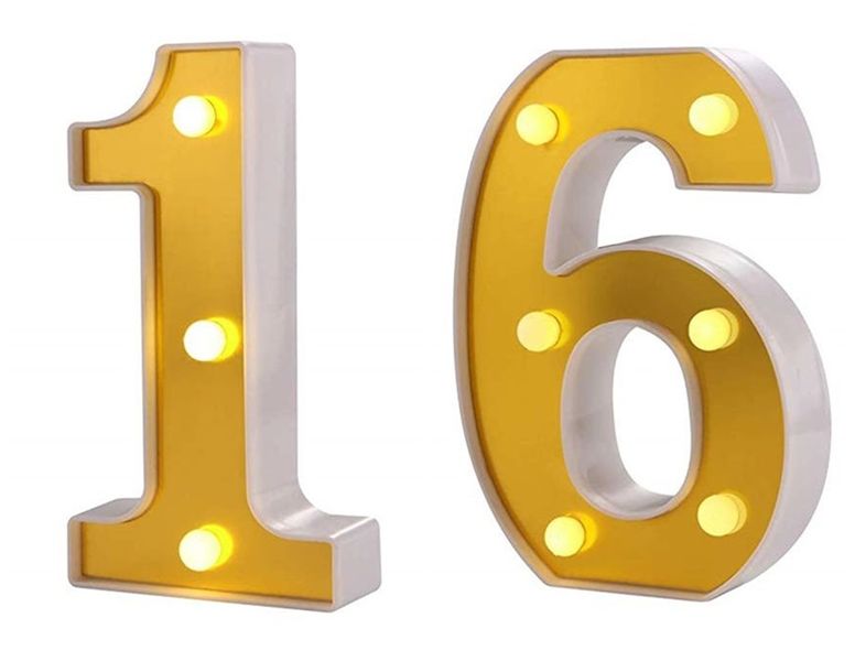 LED Number Tabletop Light -16